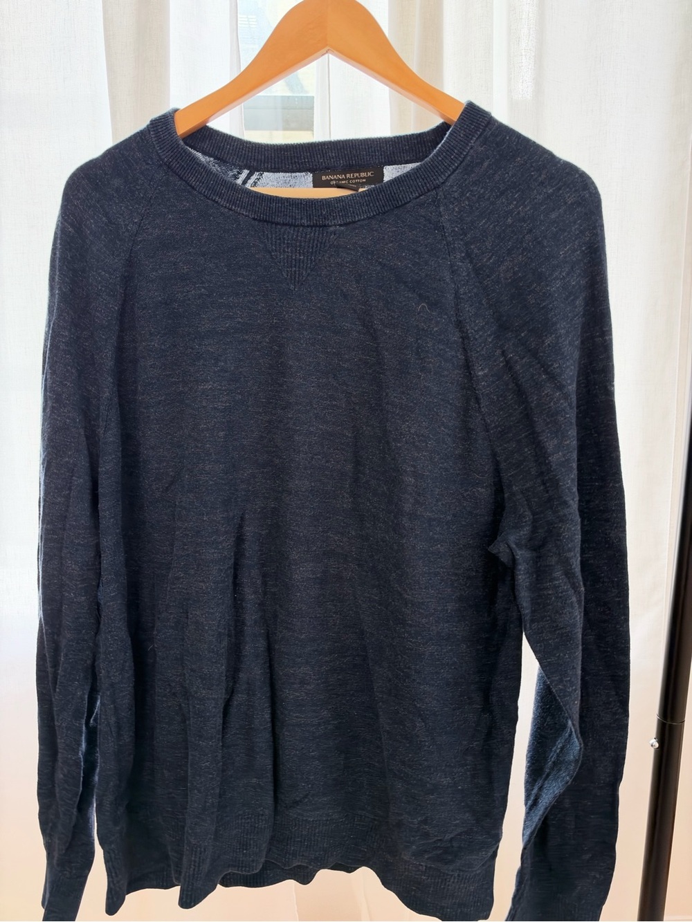 Banana Republic Men’s Dark Navy Crewneck Sweater